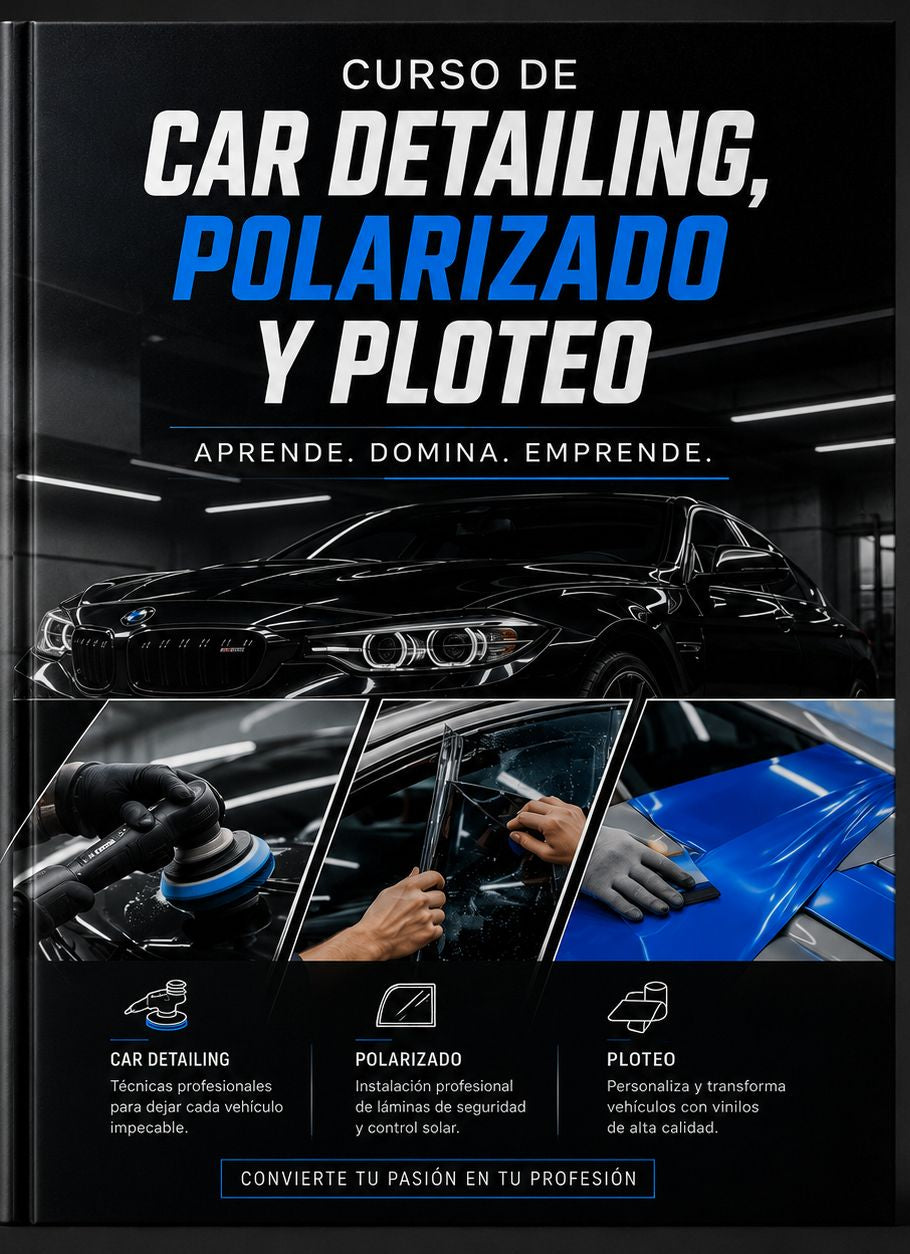 Aprendé: Car Detailing, Polarizado y Ploteo. Libros pdf+videos